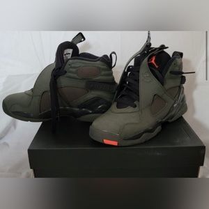 Air Jordan 8 Retro BG Sequoia/Max Orange-Black